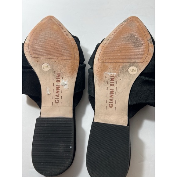 Gianni Bini Suede Mules with Bow Embellishments - Picture 6 of 7